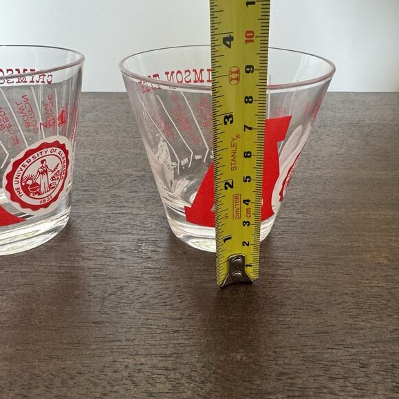 Two Vtg 1961 Alabama Crimson Tide Championship Glass "No. 1 in '61" Roll Tide - Picture 12 of 12